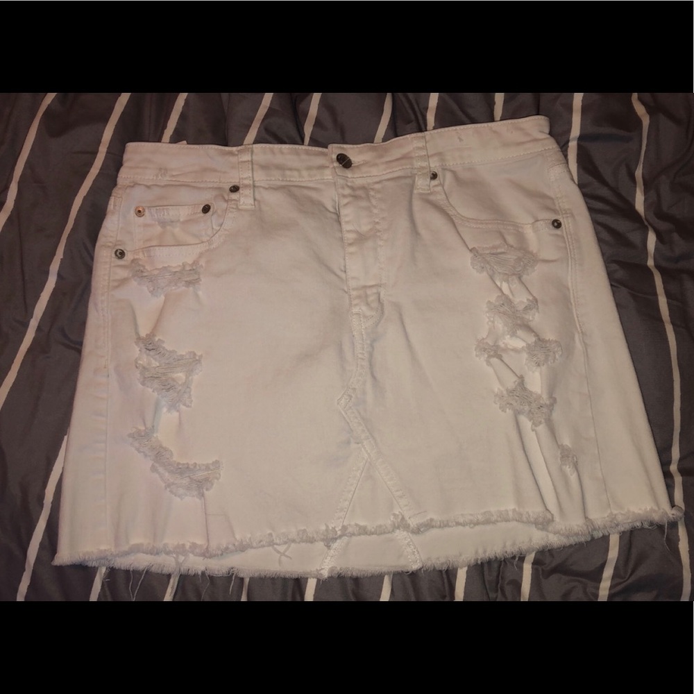 white skirt